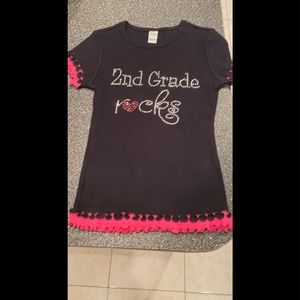 Girls 2nd grade rocks t-shirt